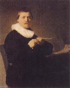 Young Man Sharpening a Pen Rembrandt